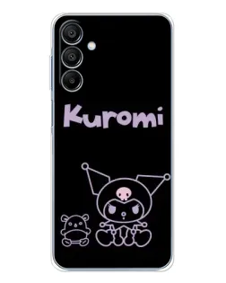 Чохол для Samsung Galaxy A16 5G з картинкою «Kuromi — чорний мінімалізм»