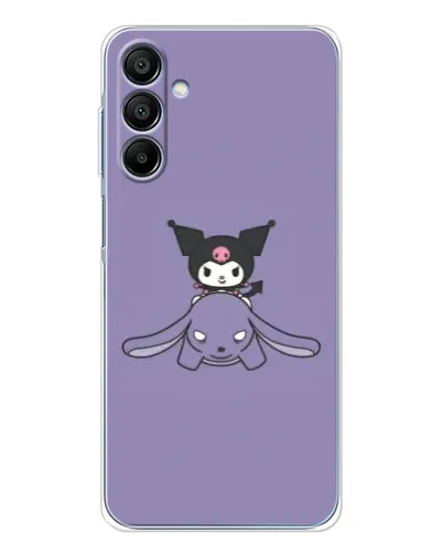 Чохол для Samsung Galaxy A16 5G з картинкою «Kuromi на ліловому фоні»