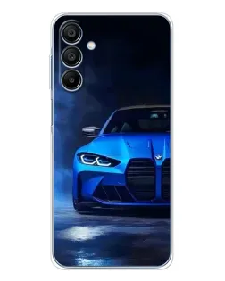 Чохол для Samsung Galaxy A16 5G з картинкою «Блакитна BMW M4»