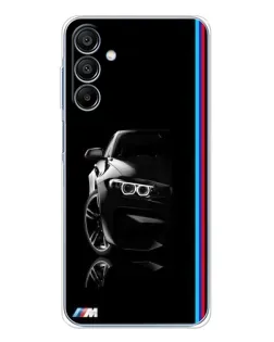 Чохол для Samsung Galaxy A16 5G з картинкою «Силует BMW в темряві»