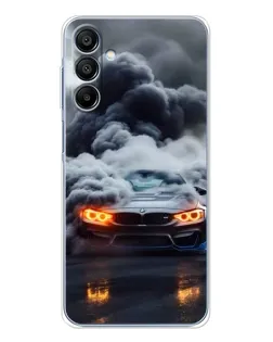 Чохол для Samsung Galaxy A16 5G з картинкою «BMW у диму»