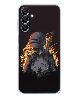 Чохол для Samsung Galaxy A16 5G з картинкою «PUBG — вогняний силует»
