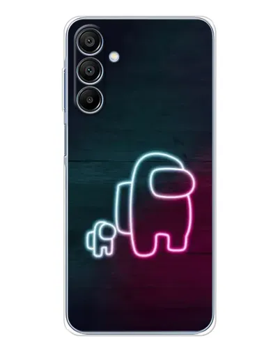 Чохол для Samsung Galaxy A16 5G з картинкою «Among Us неон-арт»