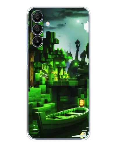 Чохол для Samsung Galaxy A16 5G з картинкою «Minecraft лісовий пейзаж»