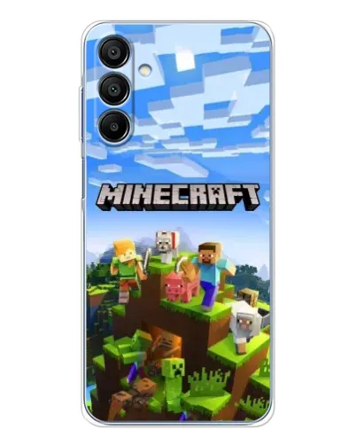 Чохол для Samsung Galaxy A16 5G з картинкою «Minecraft класичний світ»