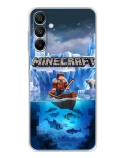 Чохол для Samsung Galaxy A16 5G з картинкою «Minecraft льодянийсвіт»