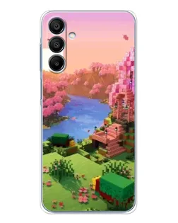 Чохол для Samsung Galaxy A16 5G з картинкою «Рожеве дерево Minecraft»
