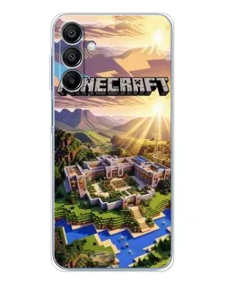 Чохол для Samsung Galaxy A16 5G з картинкою «Minecraft панорама»