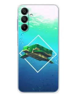 Чохол для Samsung Galaxy A16 5G з картинкою «Черепаха Minecraft»