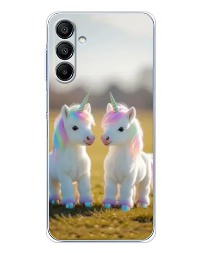 Чехол для Samsung Galaxy A16 5G с картинкой «Пара единорогов»