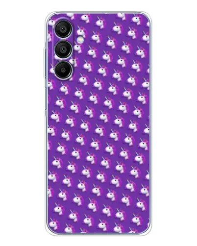 Чехол для Samsung Galaxy A16 5G с картинкой «Единороги на фиолетовом»