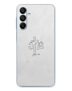 Чохол для Samsung Galaxy A16 5G з картинкою «Івана 3:16 Хрест»
