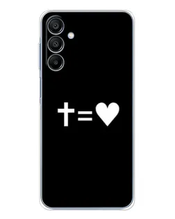 Чохол для Samsung Galaxy A16 5G з картинкою «Хрест та Серце»