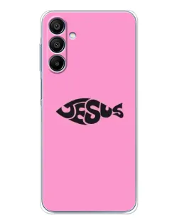 Чохол для Samsung Galaxy A16 5G з картинкою «Рожевий символ Jesus»