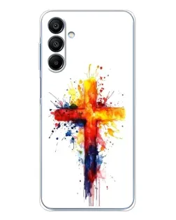 Чохол для Samsung Galaxy A16 5G з картинкою «Акварельний хрест»