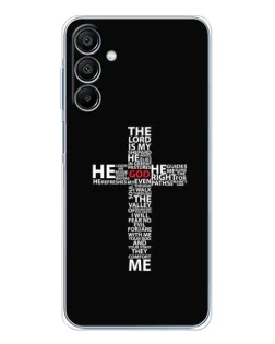 Чехол для Samsung Galaxy A16 5G с картинкой «Текстовый крест»