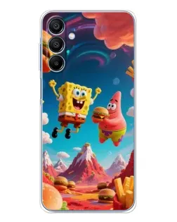 Чехол для Samsung Galaxy A16 5G с картинкой «Космический фастфуд»