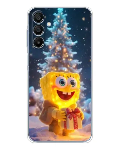 Чохол для Samsung Galaxy A16 5G з картинкою «Різдвяний Спанч Боб»