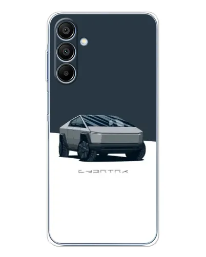 Чохол для Samsung Galaxy A16 5G з картинкою «Сріблястий Cybertruck Tesla»