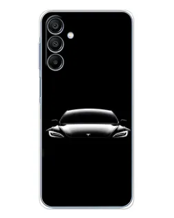 Чохол для Samsung Galaxy A16 5G з картинкою «Фари Tesla Night»