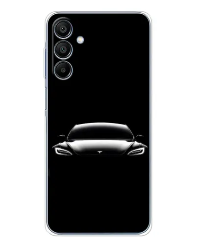 Чохол для Samsung Galaxy A16 5G з картинкою «Фари Tesla Night»