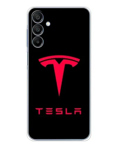 Чохол для Samsung Galaxy A16 5G з картинкою «Tesla Red Logo»