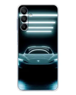 Чохол для Samsung Galaxy A16 5G з картинкою «Tesla в неоні»