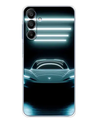 Чохол для Samsung Galaxy A16 5G з картинкою «Tesla в неоні»