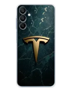 Чохол для Samsung Galaxy A16 5G з картинкою «Мармурова Tesla Gold»
