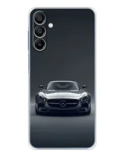 Чехол для Samsung Galaxy A16 5G с картинкой «Mercedes на черном»