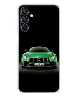Чохол для Samsung Galaxy A16 5G з картинкою «Mercedes — неоновий лого»