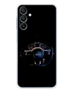 Чохол для Samsung Galaxy A16 5G з картинкою «Салон Audi — кермо»