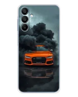 Чохол для Samsung Galaxy A16 5G з картинкою «Audi у хмарах диму»