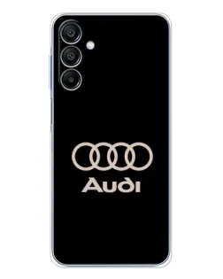 Чохол для Samsung Galaxy A16 5G з картинкою «Audi — золотий логотип»