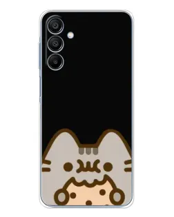 Чохол для Samsung Galaxy A16 5G з картинкою «Пушин на чорному»
