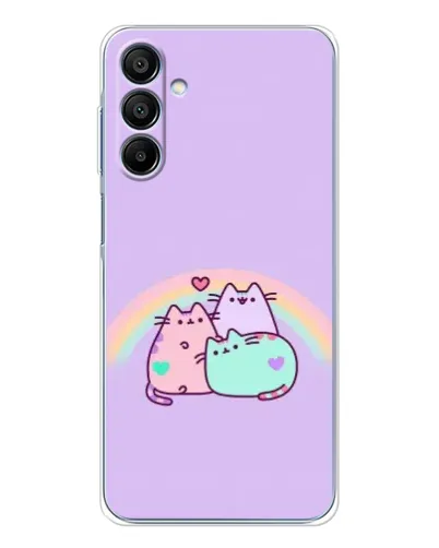 Чохол для Samsung Galaxy A16 5G з картинкою «Веселкові Пушини»