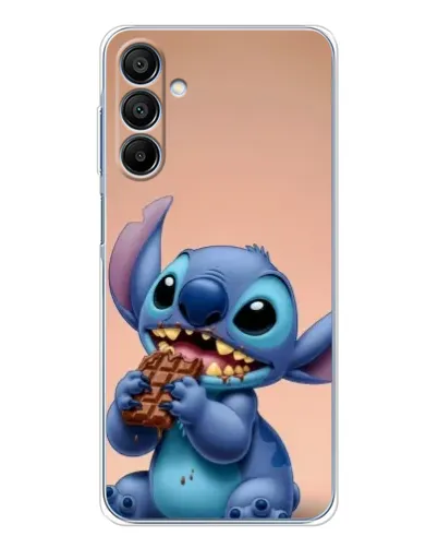 Чехол для Samsung Galaxy A16 5G с картинкой «Стич ест шоколад»