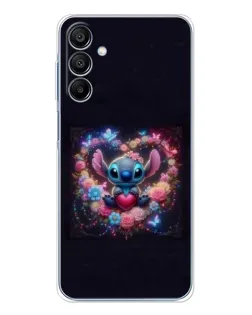 Чохол для Samsung Galaxy A16 5G з картинкою «Stitch у квітах»