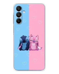 Чохол для Samsung Galaxy A16 5G з картинкою «Stitch та Angel Love»