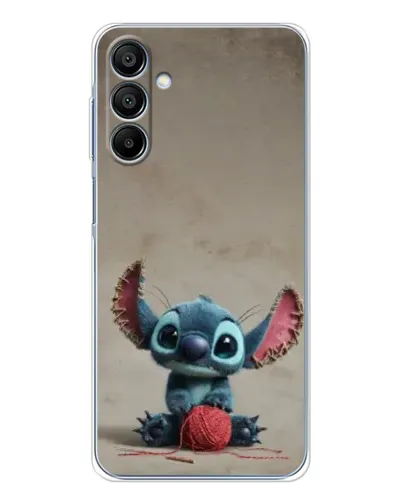 Чехол для Samsung Galaxy A16 5G с картинкой «Стич на коричневом фоне»