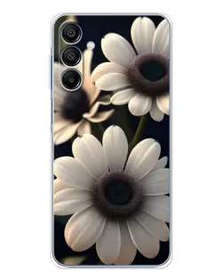 Чохол для Samsung Galaxy A16 5G з картинкою «Білі маргаритки макро»