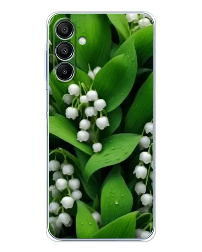 Чохол для Samsung Galaxy A16 5G з картинкою «Конвалії в зелені»