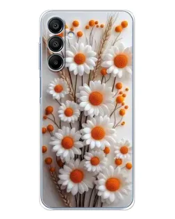 Чохол для Samsung Galaxy A16 5G з картинкою «Білі сухоцвіти»