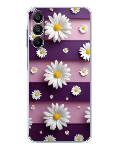 Чохол для Samsung Galaxy A16 5G з картинкою «Ромашки на фіолетовому»