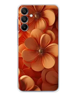 Чохол для Samsung Galaxy A16 5G з картинкою «Помаранчева макро квітка»