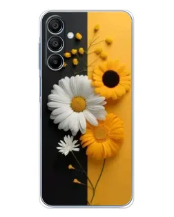 Чохол для Samsung Galaxy A16 5G з картинкою «Соняшник та ромашка»
