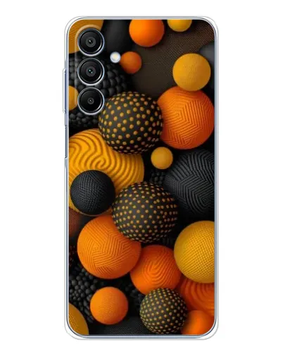 Чохол для Samsung Galaxy A16 5G з картинкою «Об'ємні помаранчеві сфери»