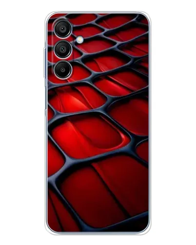 Чохол для Samsung Galaxy A16 5G з картинкою «Червона глянцева сітка»
