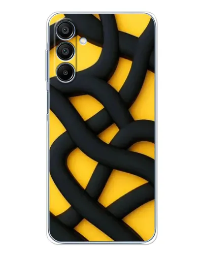 Чохол для Samsung Galaxy A16 5G з картинкою «Чорне жовте переплетення»