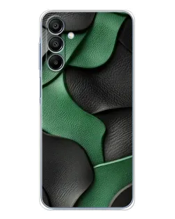 Чохол для Samsung Galaxy A16 5G з картинкою «Зелені шкіряні хвилі»